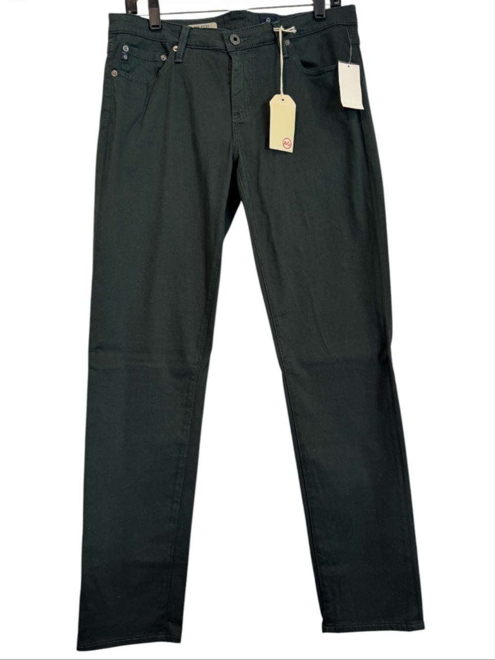NWT Ag Adriano Goldschmied The Stilt Cigarette Jean Hunter Green Size 32R